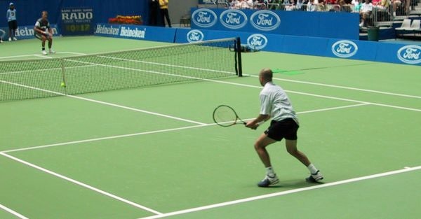 Andre Agassi on Court