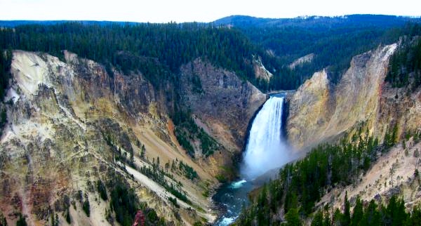 Yellowstone's Lower Falls Are Powerful, Indeed