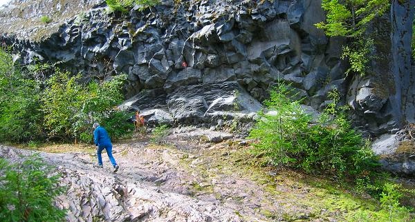 Two Ancient Lava Generations Exposed In Lava Canyon