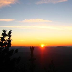 Sunset From Watchman Peak Moonrise From Watchman Peak
