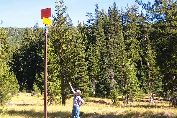 XC Ski Trail Signs Are Set High For Deep Snow